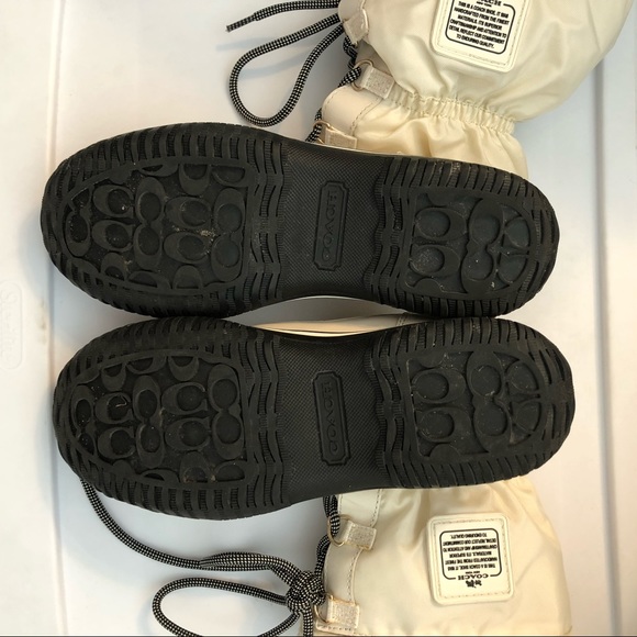 COPY - Coach Sage Nylon Aniline Chalk Winter Boot size 7 - Picture 4 of 6